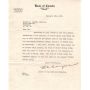 Important Bank of Canada C.E.Campbell letter & 1923 $1 DC25o UNC62 banknote