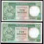 4x 1991 Hong Kong HSBC $10 consecutive notes 