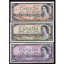 1954 Bank of Canada banknote set $1 $2 $5 $10 $20 and $50  VF30 to AU+