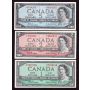 1954 Bank of Canada banknote set $1 $2 $5 $10 $20 and $50  VF30 to AU+