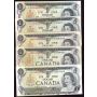 10x 1973 Canada $1 dollar replacement notes VG-AU