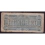 Confederate States of America $100 banknote Feb 17th 1864