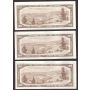 6x 1954 Bank of Canada $100 consecutive notes  AU/UNC+