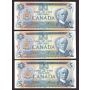 6X 1979 Bank of Canada $5 five dollar notes  Choice UNC63 