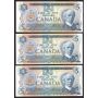 6X 1979 Bank of Canada $5 five dollar notes  Choice UNC63 