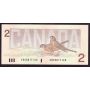 1986 Canada $2 banknote Theissen Crow EBX3817165 Choice UNC