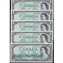 10x 1954 Canada $1 dollar notes consecutive UNC65 EPQ
