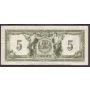 1917 Canadian Bank of Commerce $5 small logan SN B622418 nice VF++