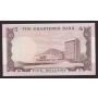 1975 Hong Kong Chartered Bank $5 Five Dollars bank note 