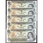 10x 1973 Canada $1 bank notes consecutive CH UNC64 EPQ