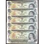 10x 1973 Canada $1 bank notes consecutive CH UNC64 EPQ