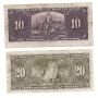 1937 Bank of Canada $10 & $20 Banknotes 
