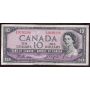 1954 Canada $10 Devils Face note Beattie Coyne BC32b I/D3036108 F/VF