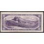 1954 Canada $10 Devils Face note Beattie Coyne BC32b I/D8773211 VF small ink