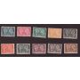 First 10 Canada Jubilee stamps 1/2 Cent Black to 20 Cent Vermillion 