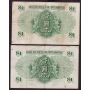 4x Hong Kong $1 ONE DOLLAR banknotes