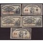 10x Canada 25 cents banknotes shinplasters 1900 and 1923 