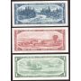 1954 Bank of Canada banknote set $1 $2 $5 $10 $20 and $50 VF-EF+