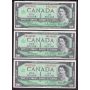 10x 1967 Canada $1 banknotes G/P H/P N/O O/O S/O 10-notes CH AU/UNC