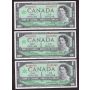 10x 1967 Canada $1 consec. notes Beattie Rasminsky G/P0168761-70 GEM UNC