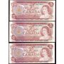 7x Canada 1972 $2 banknotes UNC63
