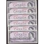 6x 1954 Bank of Canada $10 banknotes Choice AU55 or better