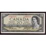 1954 Canada $20 devils face banknote Beattie Coyne D/E 7631325 nice VF