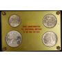 1965 Taiwan 4 Coins Mint Set Sun Yat Sen Centennial KM MS1