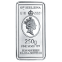 2022 Saint Helena 250 gram  .999 pure £10 Legal Tender Silver Bar