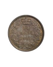 1901 Canada ten cents PCGS AU55