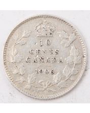 1906 Canada 10 cents nice Fine