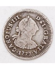 1777 Bolivia 1/2 Real silver coin PTS PR KM-51 circulated