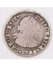 1790 Bolivia 1/2 Real silver coin PTS PR KM-60 circulated