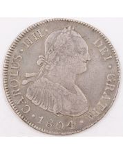 1804 Bolivia 4 Reales silver coin Potosi PJ KM#72 VF+