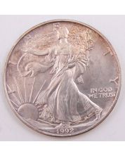 1992 American Silver Eagle 1 Troy Oz .999 Fine Silver 