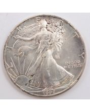 1992 American Silver Eagle 1 Troy Oz .999 Fine Silver 