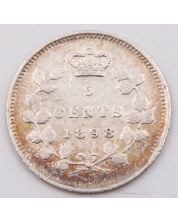 1898 Canada 5 cents EF+