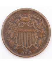 1865 Two Cents coin a/VF