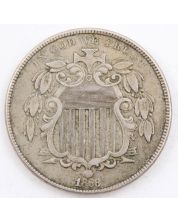 1868 5 Cents nickel EF
