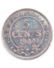 1944 Newfoundland 5 Cents Choice AU