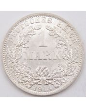 1914 A Germany 1 Mark silver coin Choice Uncirculated 
