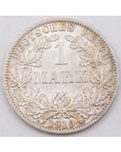 1915 A Germany 1 Mark silver coin Choice Uncirculated 