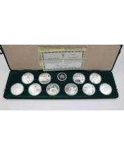 1988 Calgary Olympics 10-coin Proof set 10x $20 silver coins Choice Proof
