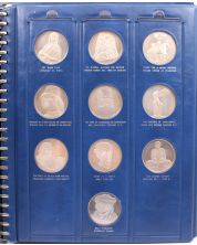Pinches Treasures of The Louvre 50x .925 silver medals 2000+ grams Gem Proof