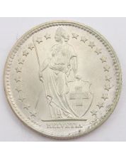 1961 Switzerland 2 Franc silver coin Choice Uncirculated