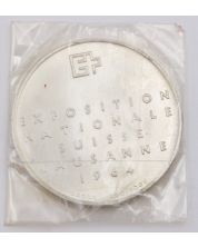 Switzerland Silver 1964 Exposition Nationale Lausanne Medal Coin sealed UNC