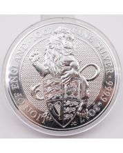 2017 10 oz Queens Beast Lion of England 999 silver coin Royal Mint Queen capsule
