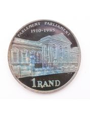 1985 South Africa 1 Rand silver coin 1910-1985 nice blue toning Choice Proof
