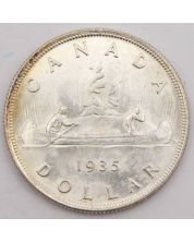 1935 Canada silver dollar very nice Choice Uncirculated