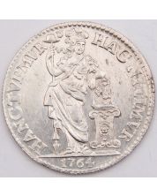 1764 Netherlands 1 Gulden silverr coin Choice AU